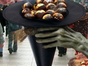 fall, halloween, autumn, mollevi, juan manuel mollevi, magic, wizard, old, creepy, EOI, Escola Oficial Idiomas, Barcelona, Drassanes, scary, commercial, anuncio, advertising, november, octover, lenguage, study, english, catalan, barcelona, hat, witch, chesnuts, hands, spain, catalonia, catalunya