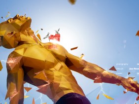 Rapto, rapture, Joan Sèculi, Molleví, Lluis Aynes, Polygon Art, Photoshop, Hero, Iron man, Sky, Gold, Oro, Polygon, Sparks, Model, Fitness