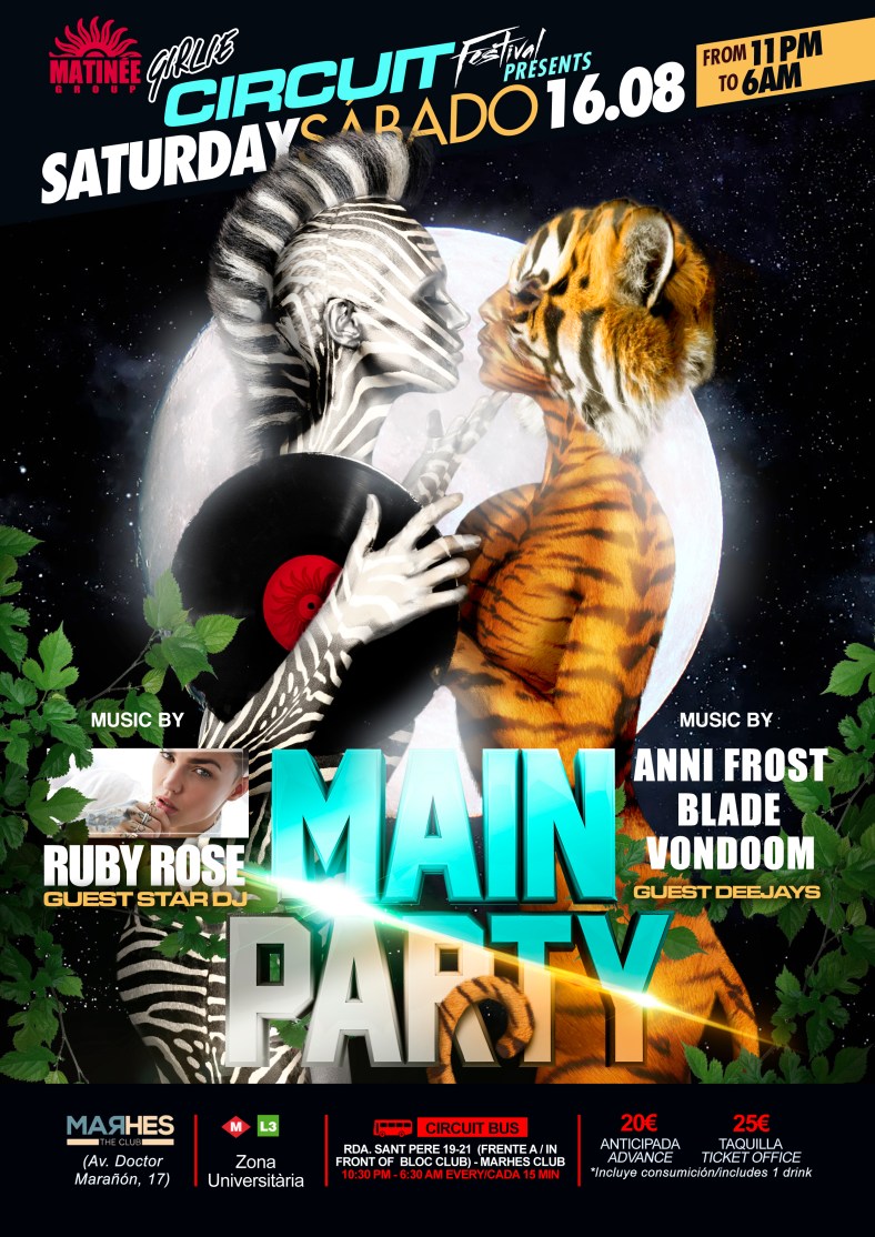 Matinée Girlie Circuit Festival Designer Main Party Diseñador